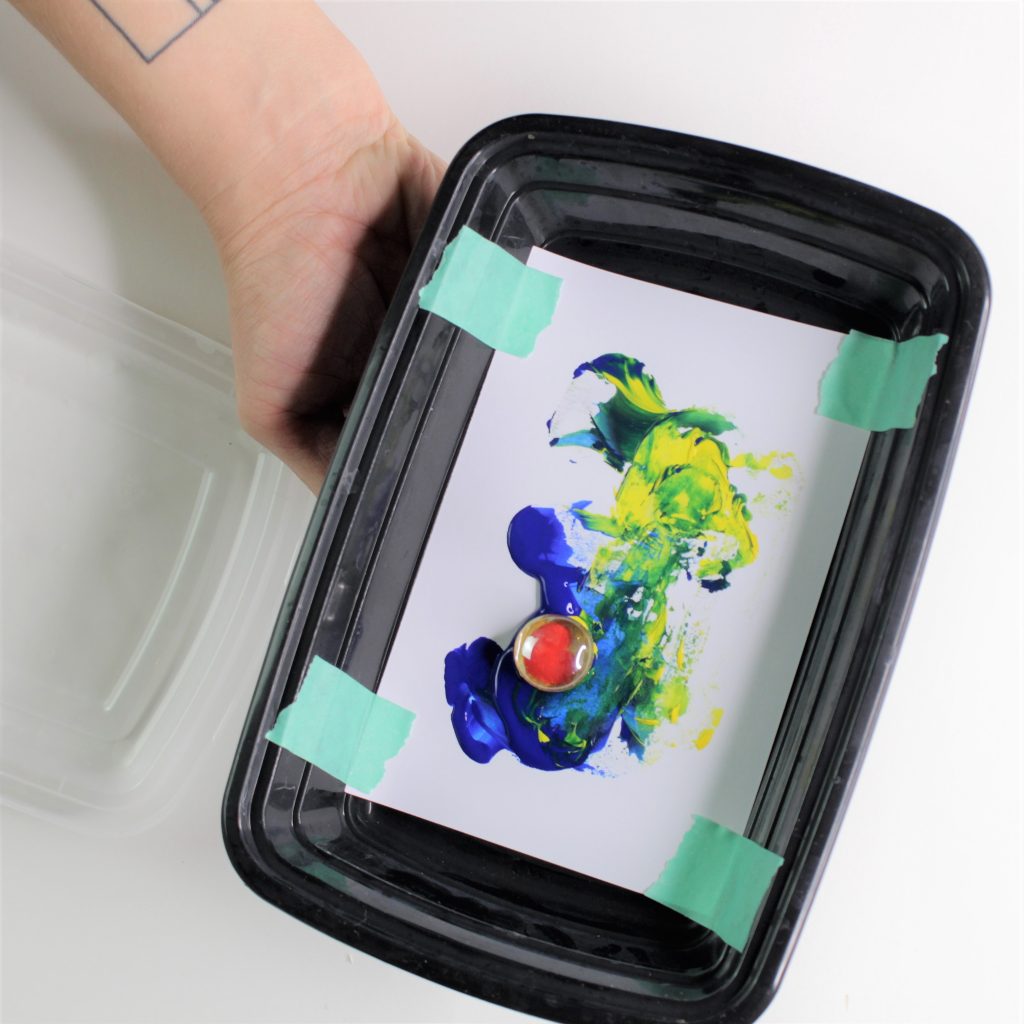 Magnet Painting For Kids A STEAM Project Grow Good Humans   Magnet Painting Pulling Magnets Without Lid By Abbie Ulstad 1024x1024 